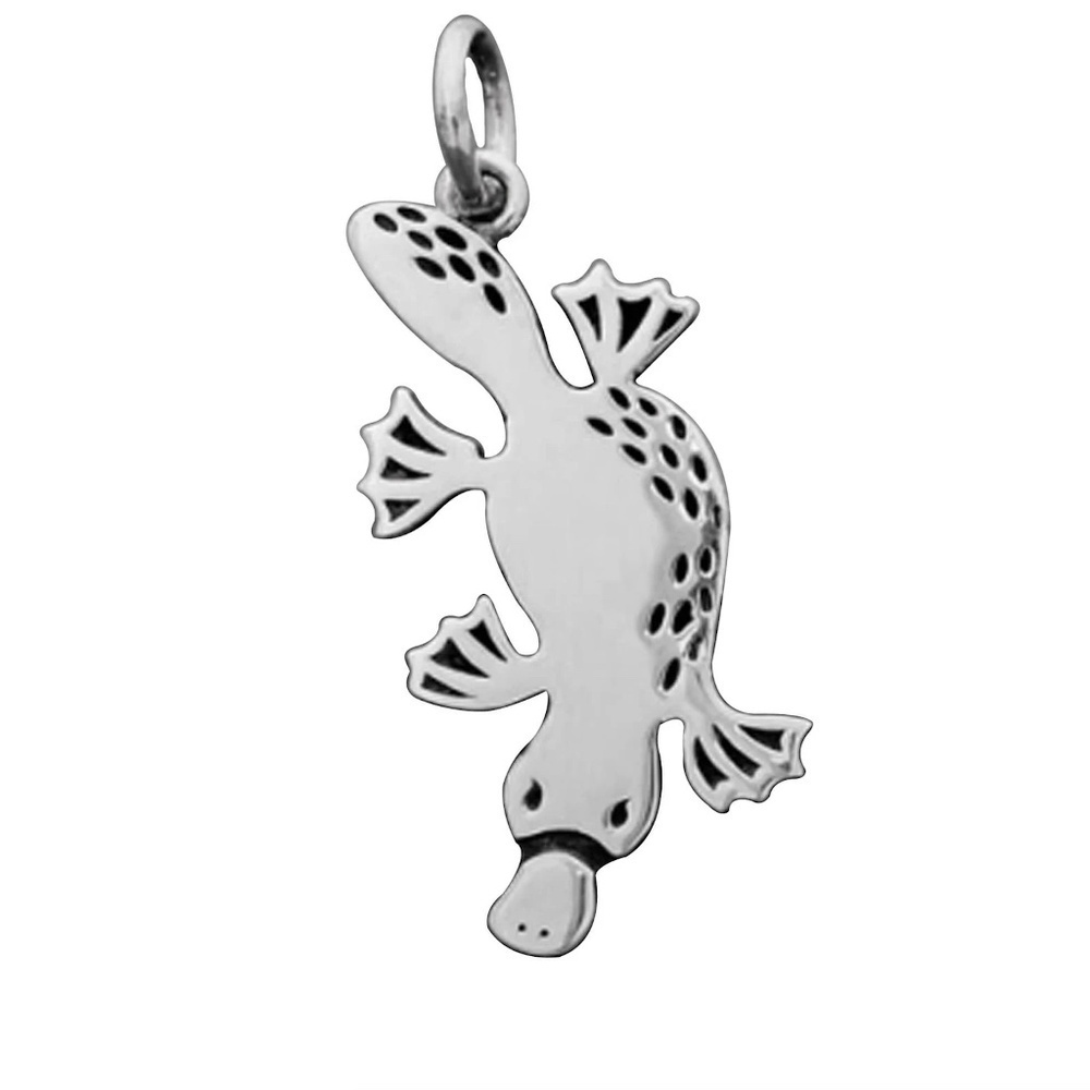 Sterling Silver Platypus Charm – 28x10mm